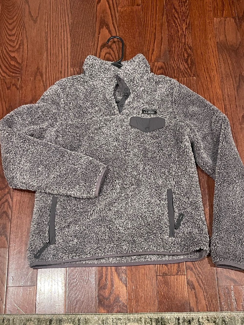 L.L. Bean Sherpa Snap-Neck Pullover